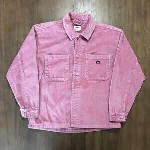Obey Corduroy Button Up Jacket – Rose Pink – Men’s Medium